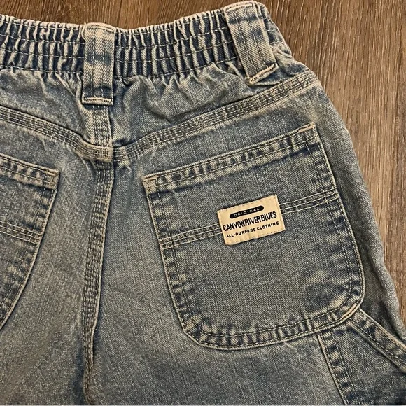 Canyon River Blues | Vintage Toddler Jean Shorts | Light Wash | Retro Surfer - Picture 5 of 7